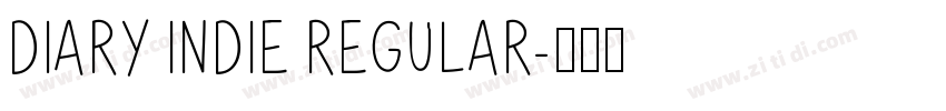 Diary Indie Regular字体转换